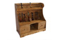 Portapipe in legno 24 posti con 2 cassetti da parete